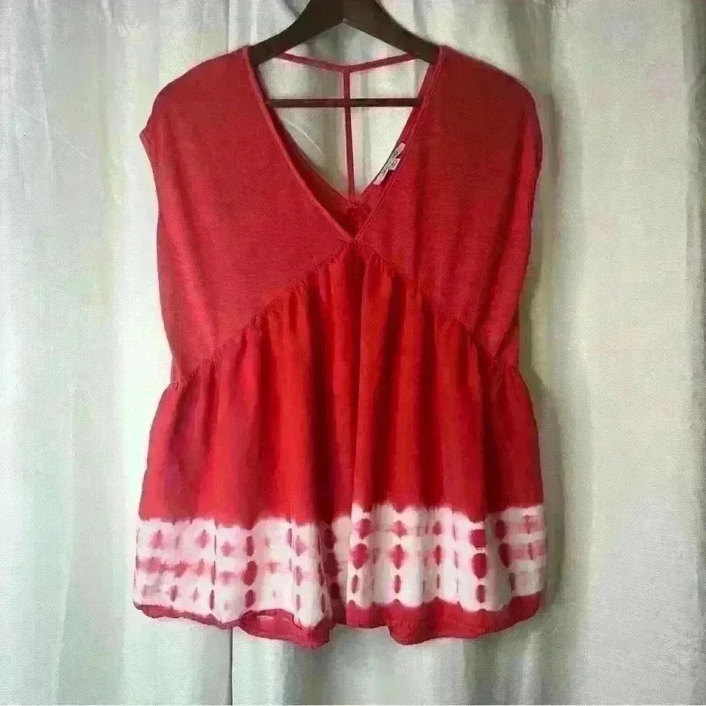 Anthropologie She + Sky Sleeveless Flowy Top Size Small